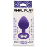 ANAL PLAY TOYJOY Plug Bijou Diamond Booty M 7 x 3.5cm Violet